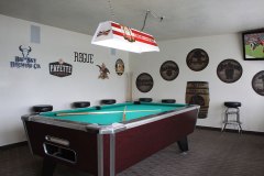 Pool Table in Lounge at Clover Creek Inn