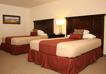 Two queen beds room at Clover Creek Inn